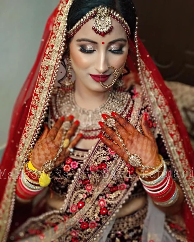 indian bridal makeup look