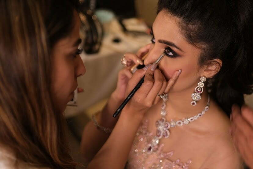Bhavika's breathtaking engagement makeup. 