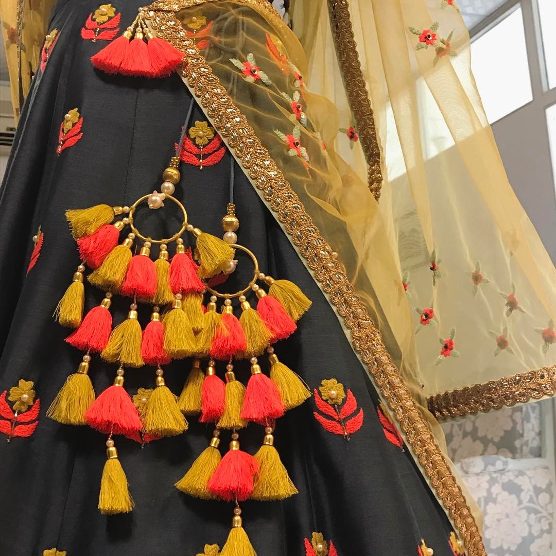 lehenga ki latkan ki design