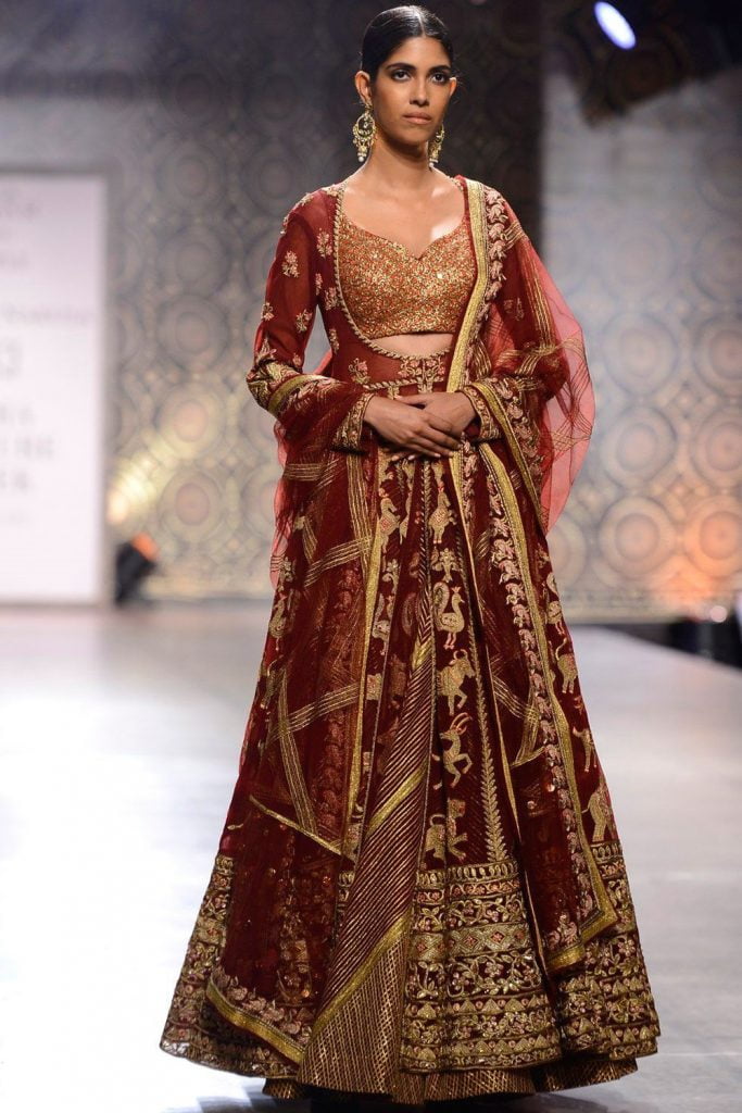 How to find the Perfect Bridal Lehenga Colour for The Indian Skin tone -  Witty Vows
