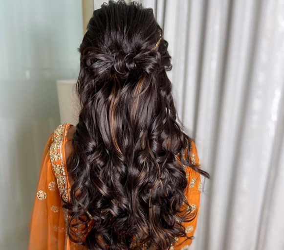 Makeup & hairdo for Bride sister @poojakudikyal Mua: @amit_makeupartist7  Hairstyle: @ambikaambati | Instagram