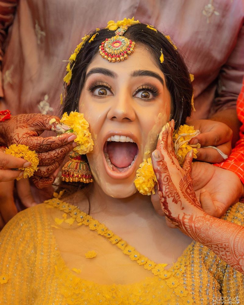 Sonarika Bhadoria's Haldi Ceremony Captured in Joyful Pictures | Sonarika  Bhadoria's Haldi Ceremony Captured in Joyful Pictures
