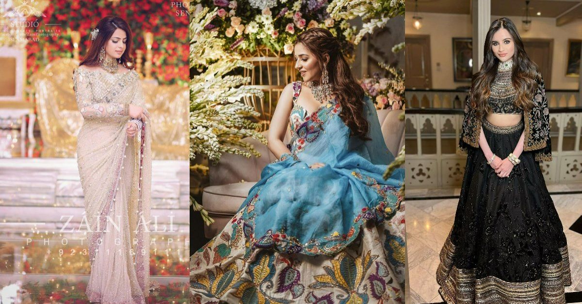 designer latest engagement dresses for bride