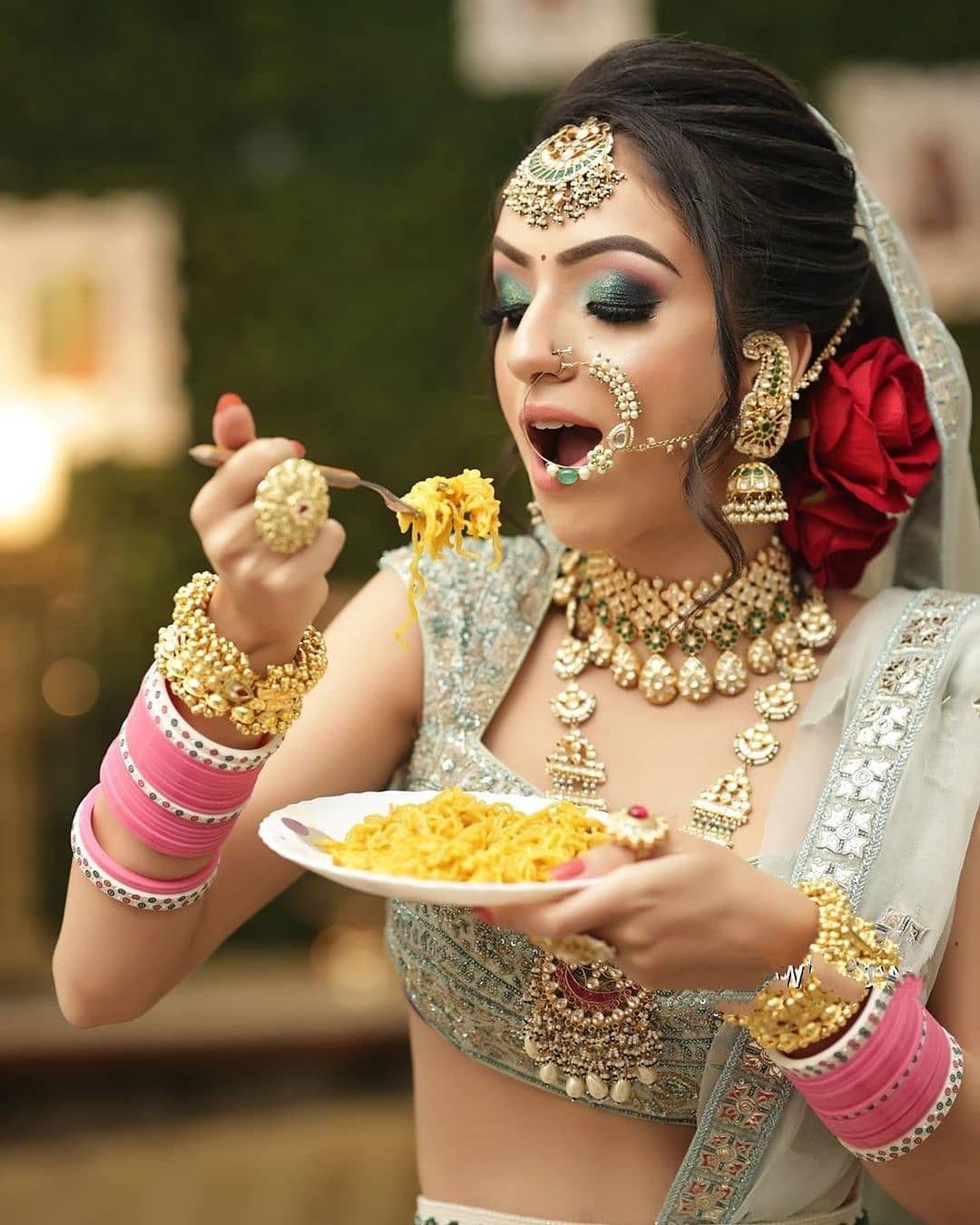 gown#indianbride#instabridal#weddinghair#weddingmakeup#weddingparty | Indian  bride photography poses, Indian wedding poses, Bride photography poses