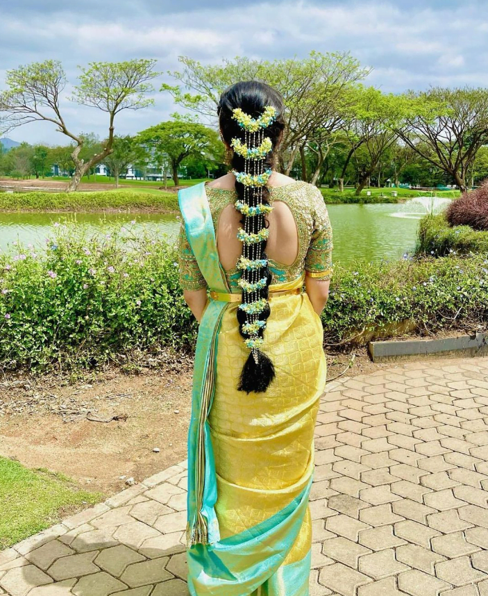 50 Beautiful Party Bun Hairstyle For Saree  Bright Cures