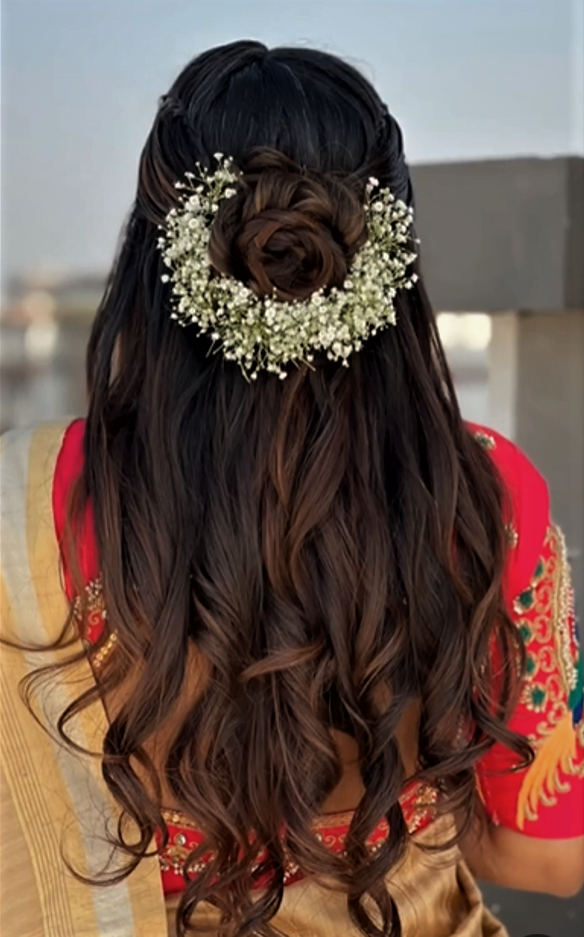 5 gorgeous bridal hairstyles with fresh flowers  Times of India