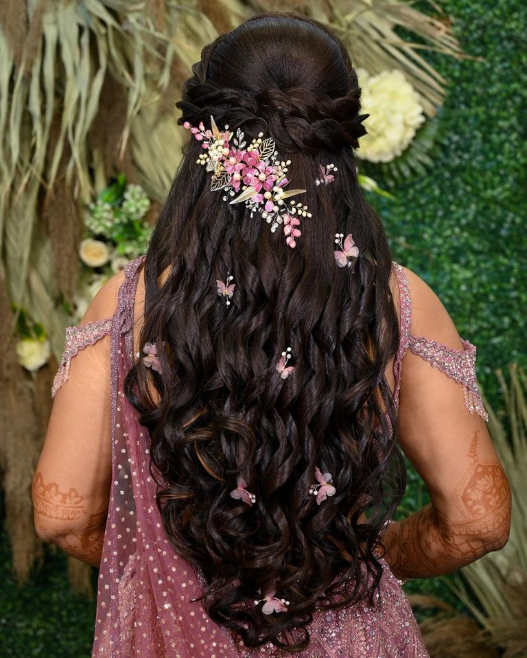 30+ Easy & Best Indian Hairstyles for Gown for all Hair Types & Events