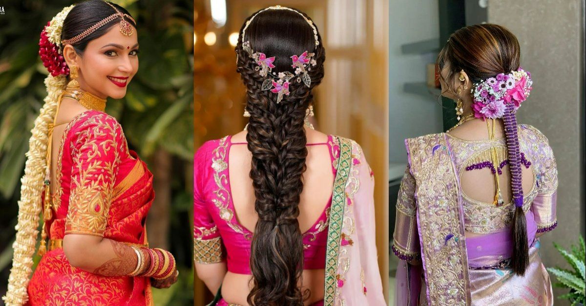 Engagement look | Wedding saree blouse designs, Wedding blouse designs, Saree  hairstyles