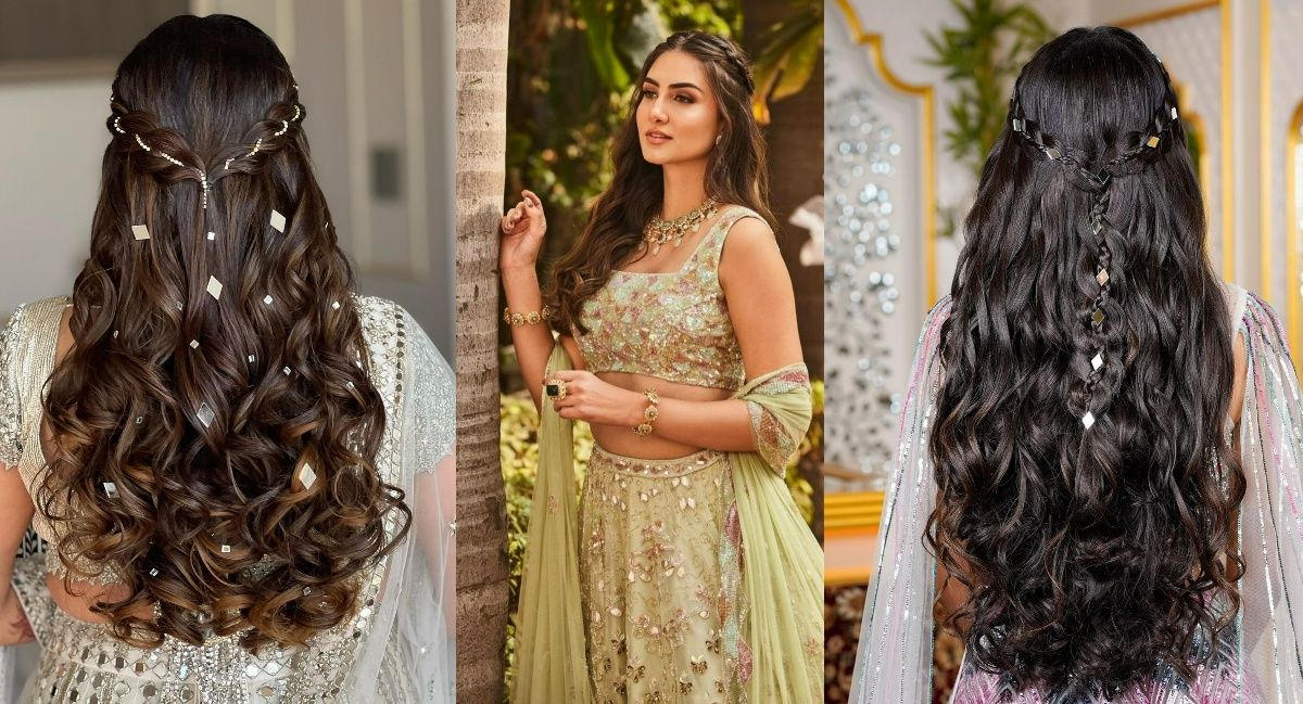 Need some bridal hairstyle inspiration? Check out our favourite hairstyles  and important hair care tips… | Front hair styles, Lehenga hairstyles,  Medium hair styles
