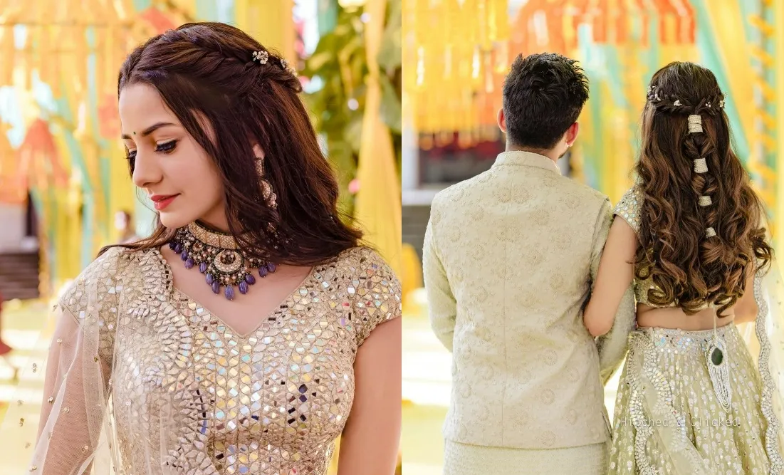 Charming Hairstyles for Lehenga to Shine this Wedding Season | Libas