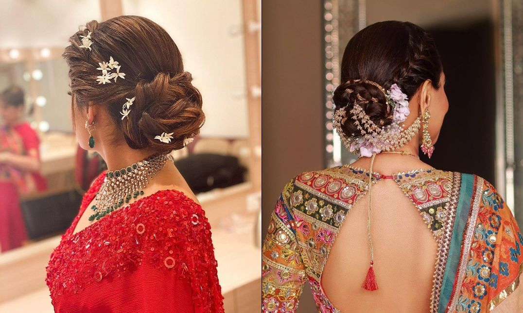 20 Best and Beautiful Indian Bridal Hairstyles for Engagement & Wedding |  Indisch