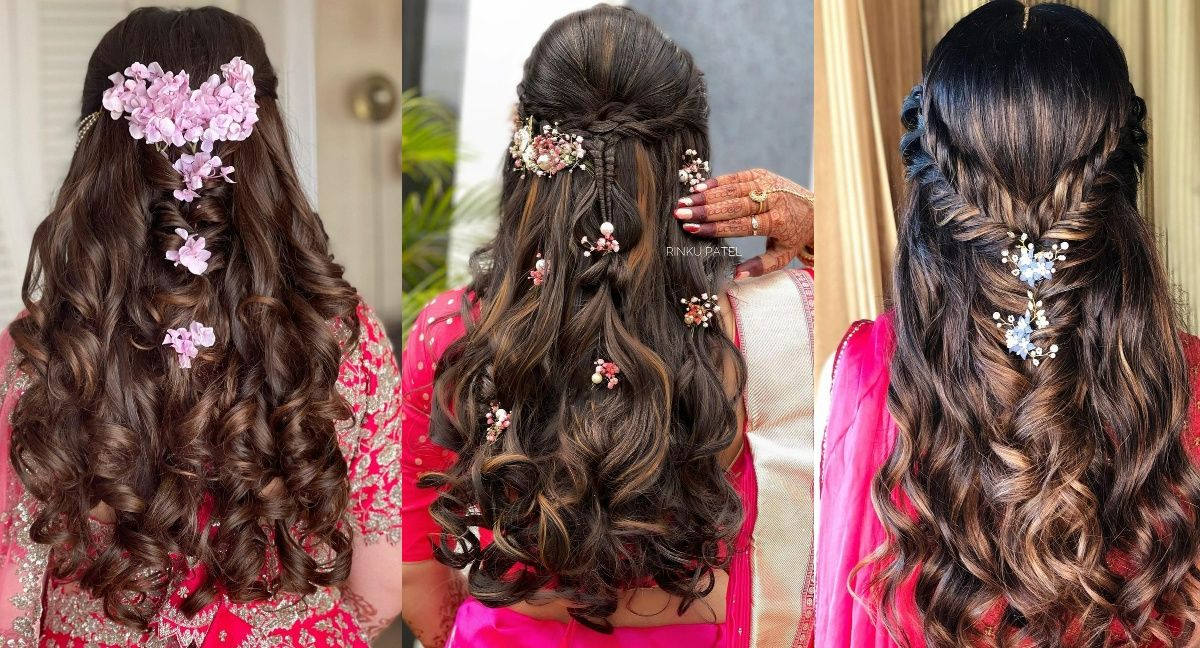 50+ Stunning Indian Hairstyles for Reception | Hair styles, Hair style on  saree, Indian hairstyles