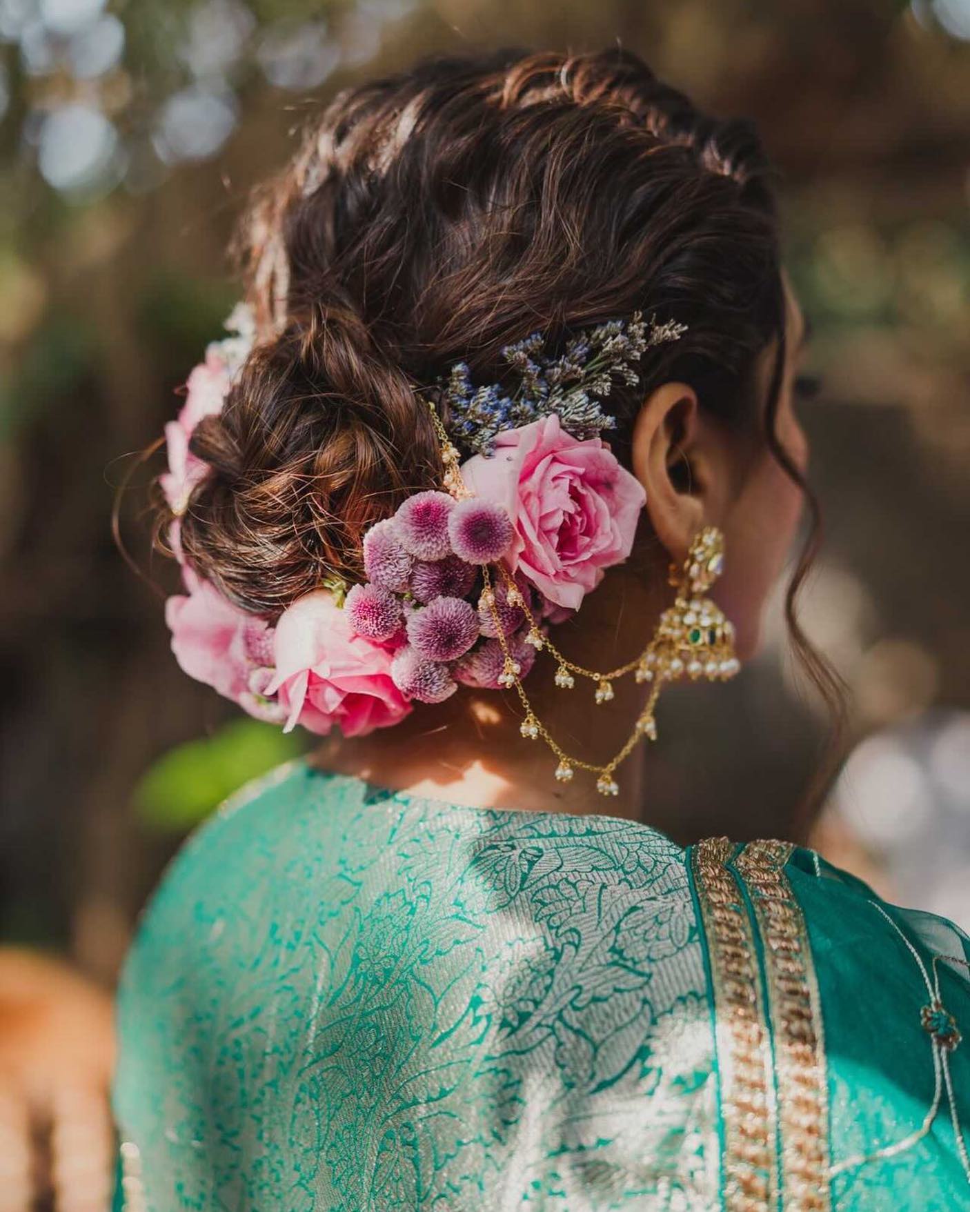 Sonal Artificial Flowers Hair Bun Bridal Gajra – Indiatrendshop