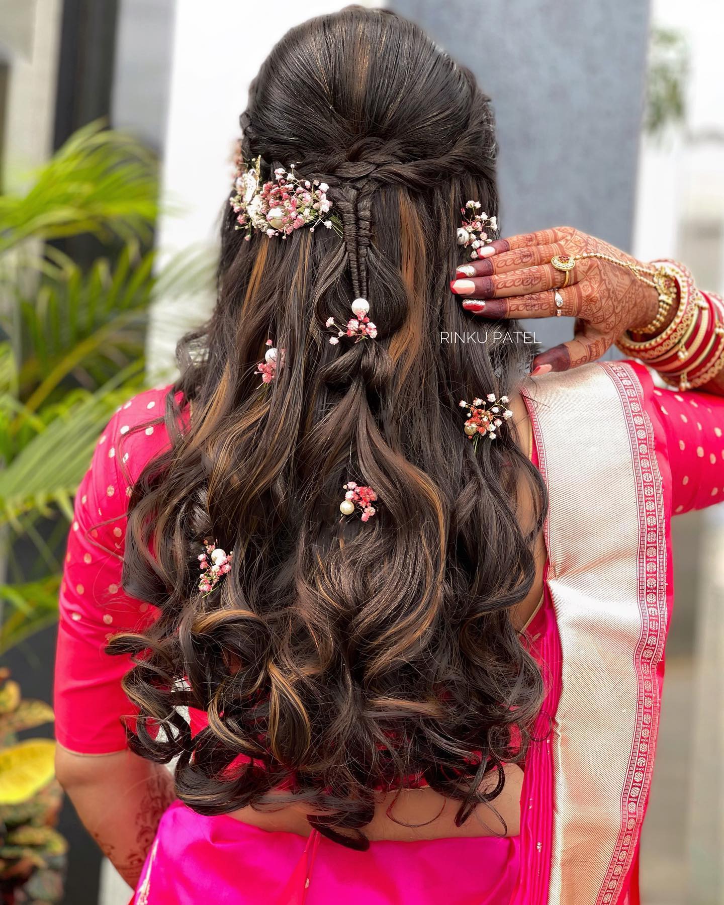 Indian wedding hairstyles for Indian Brides- Up Dos, Braids, loose curls |  Engagement hairstyles, Indian wedding hairstyles, Indian hairstyles
