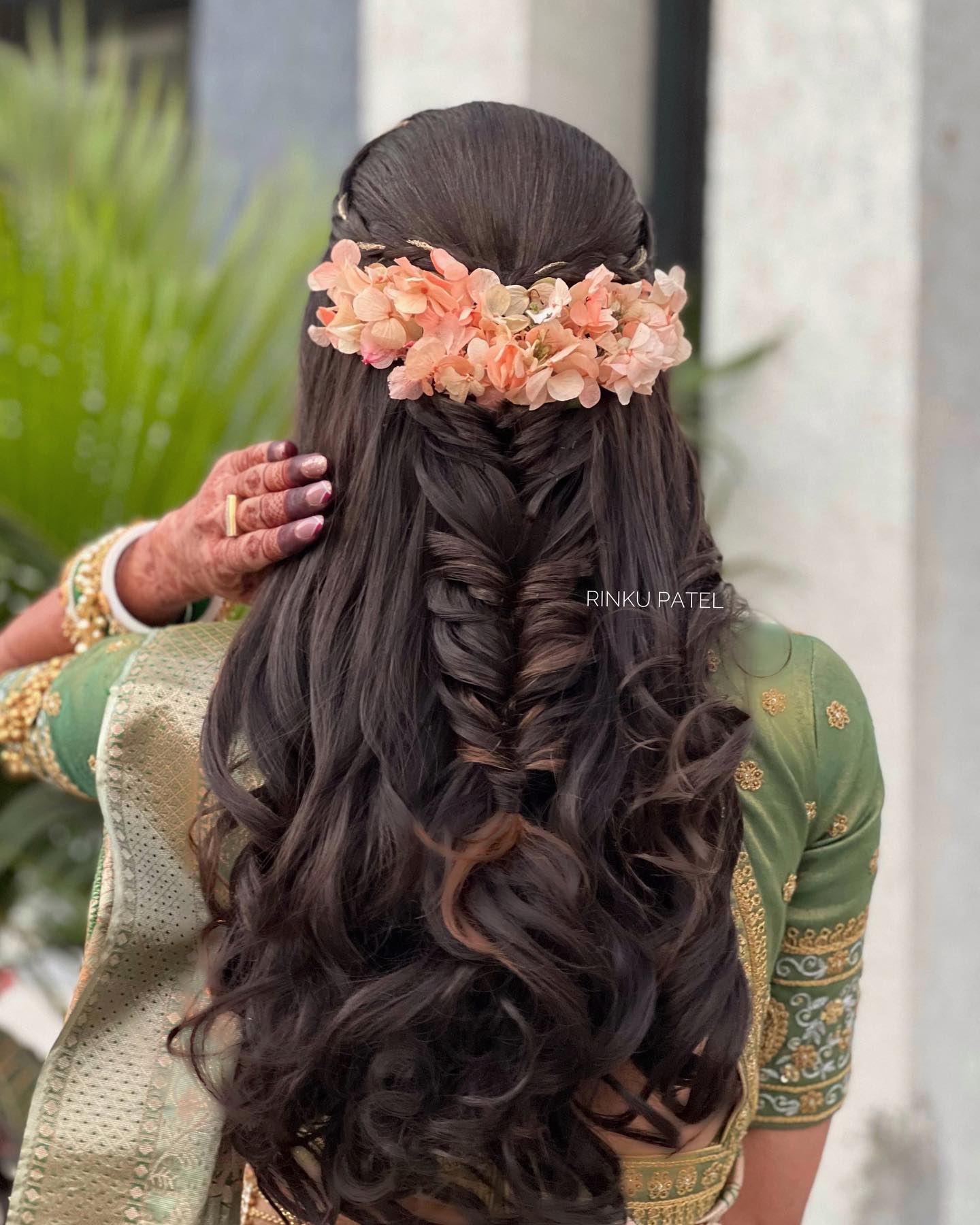 Indian Bride Hair Updo - Wedding Hairstyle