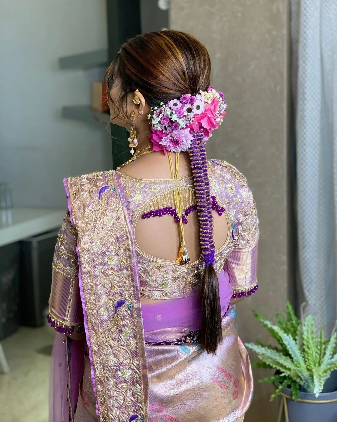 Anila Joseph | Kerala Wedding Hairstyle. Usually the preferred bridal  hairstyle is a braid decorated with fresh jasmine flowers for hindu brides.  For d... | Instagram