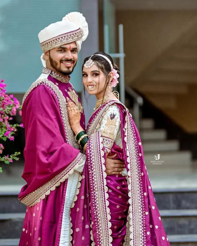 Latest Maharashtrian Bride Nauvari Saree Look For Wedding 2022