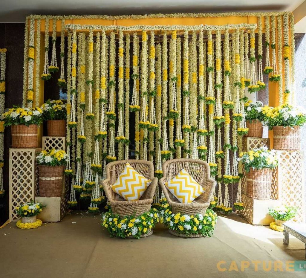 indoor ideas for Haldi decoration 2